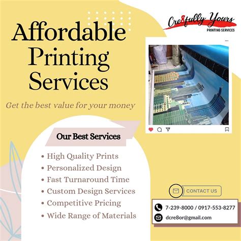 cre8fully yours printing services